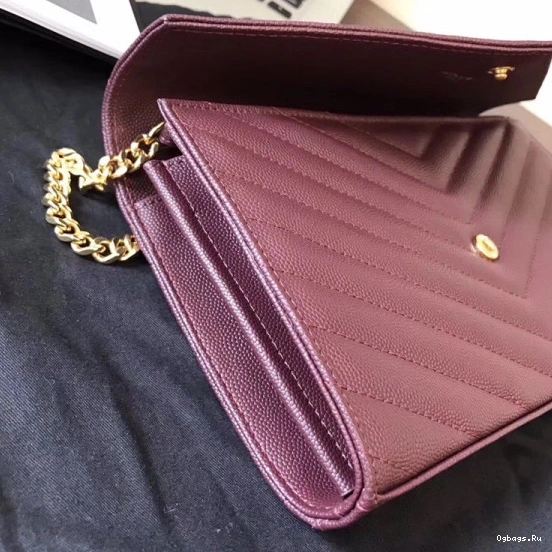 MATELASSÉ YSL CASSANDRE WALLET CHAIN 0723